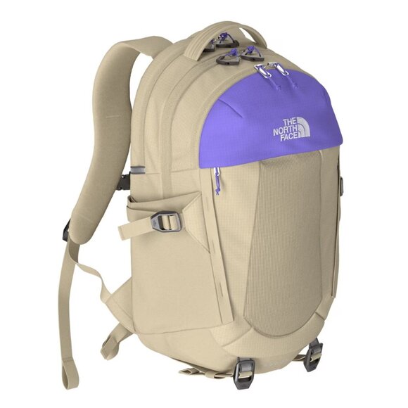 The North Face Women’s Recon 30L Daypack Backpack, Gravel / Optic Violet, NEW - Picture 2 of 11